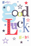 The spirit of encouragement is alive in this delightfully bold good luck card, capturing the community warmth of Pinner with its artful blend of color and charisma. Across a luminous white background, the words 'Good Luck' are striking-oversized, soft blue letters mingling effortlessly with deep crimson and mossy green, punctuated by lively purples and calming navy. Whimsical stars, each a different shade-be it lemony lime, soft lilac, or inky blue-scatter across the card, suggesting the limitless sky above Pinner after dusk. While the texture reads smooth and the finish crisp, there's a tactile thrill reminiscent of holding a well-printed congratulatory note from a close friend. The care behind its design feels deeply intentional, as though each font and hue was chosen to echo the heartfelt wishes offered at life's crossroads-a new job opportunity at a local Pinner shop, an important exam, or a grand audition. The card radiates optimism and warmth, as if imbued with a gentle magic-a reflection of the support and community found here in Pinner, and a tangible reminder that someone believes wholeheartedly in your next adventure.